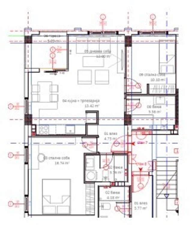 Се продава трособен стан во градба во Центар, во близина на Песталоци - slika 2